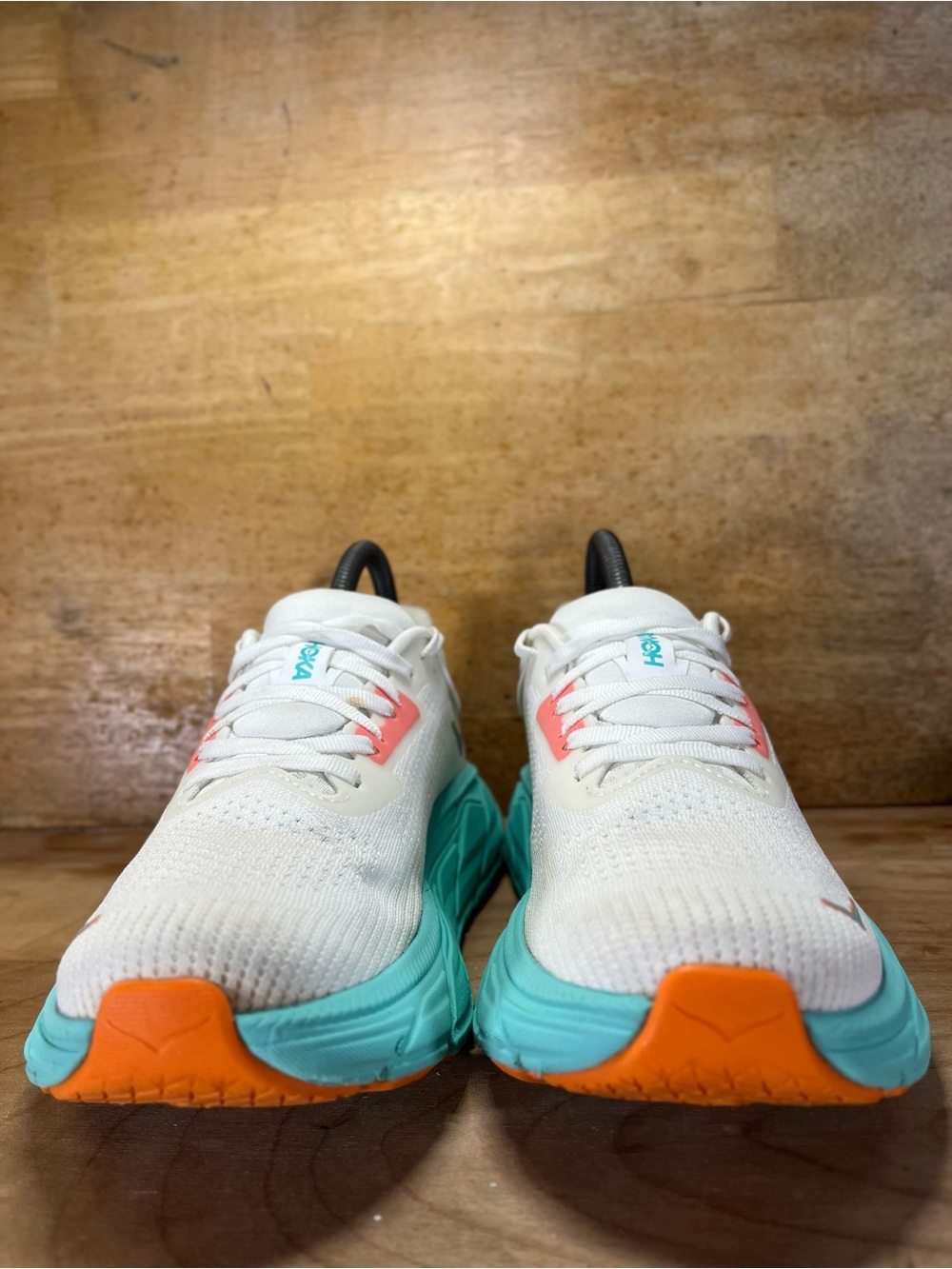 Hoka One One Arahi 7 Womens Size 6.5 Running Shoes Sneakers Frost Aqua Glow - Picture 2 of 12